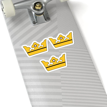 Sweden greater arms three crowns (Sweden) (Coat of Arms) STICKER Vinyl Kiss-Cut Decal - The Sticker Space