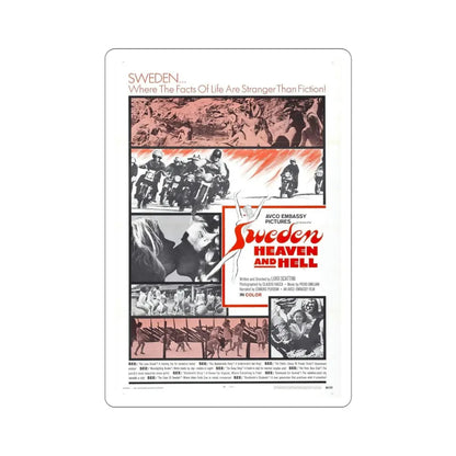 Sweden Heaven and Hell 1969 Movie Poster STICKER Vinyl Die-Cut Decal 4 Inch - The Sticker Space