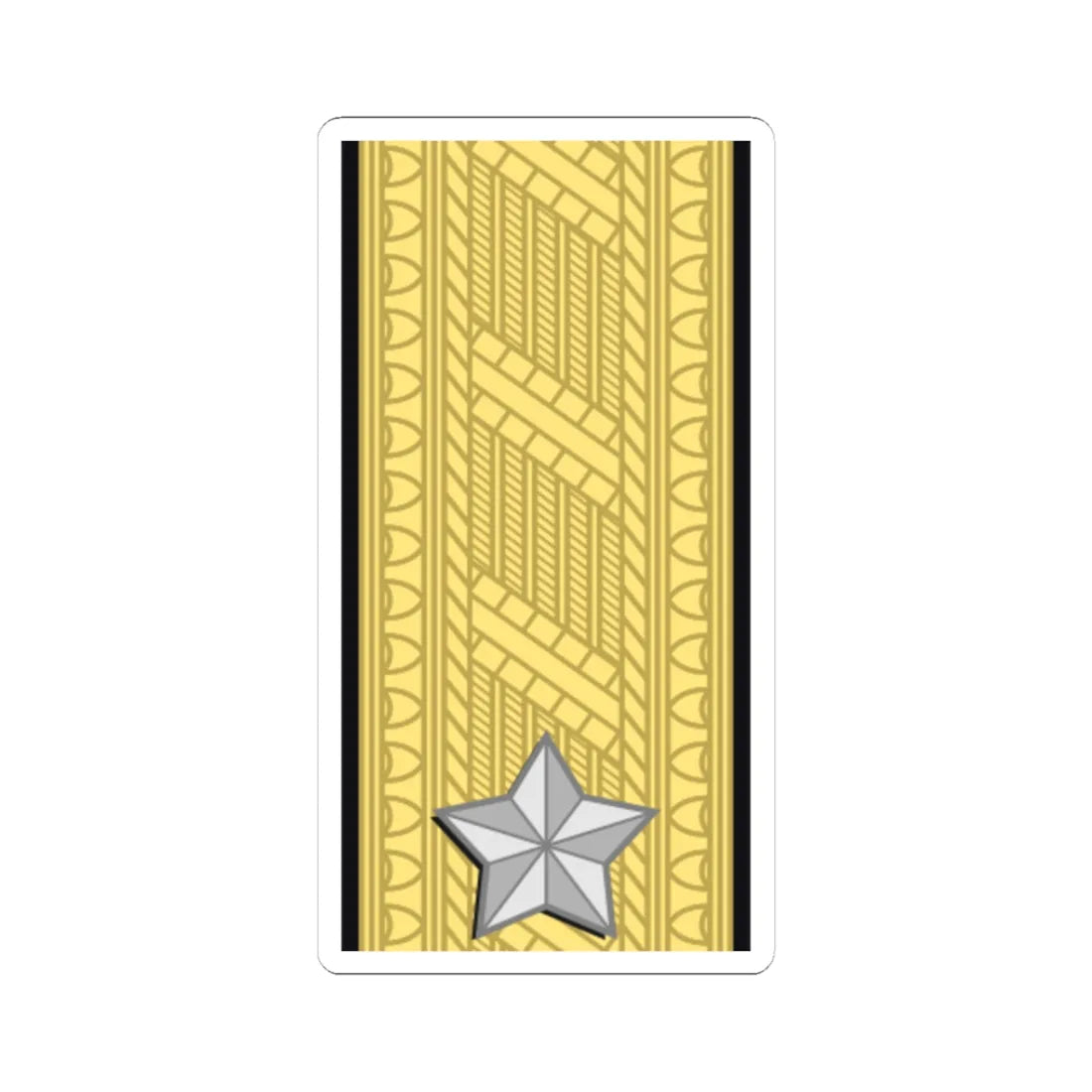 Sweden Navy OF 6 (Sweden) (Military Rank) STICKER Vinyl Kiss-Cut Decal 3 Inch White - The Sticker Space