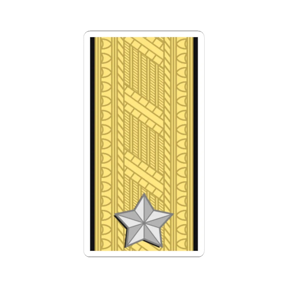 Sweden Navy OF 6 (Sweden) (Military Rank) STICKER Vinyl Kiss-Cut Decal 4 Inch White - The Sticker Space