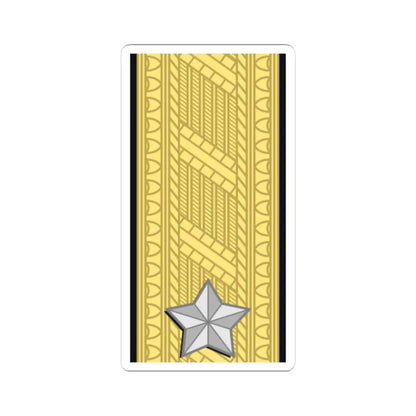 Sweden Navy OF 6 (Sweden) (Military Rank) STICKER Vinyl Kiss-Cut Decal 4 Inch White - The Sticker Space