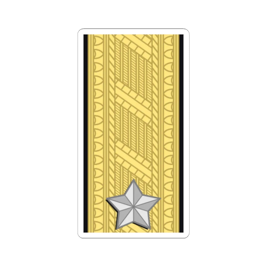 Sweden Navy OF 6 (Sweden) (Military Rank) STICKER Vinyl Kiss-Cut Decal 6 Inch White - The Sticker Space