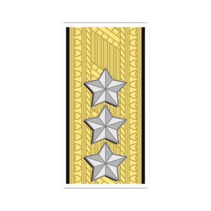 Sweden Navy OF 8 (Sweden) (Military Rank) STICKER Vinyl Kiss-Cut Decal 2 Inch White - The Sticker Space