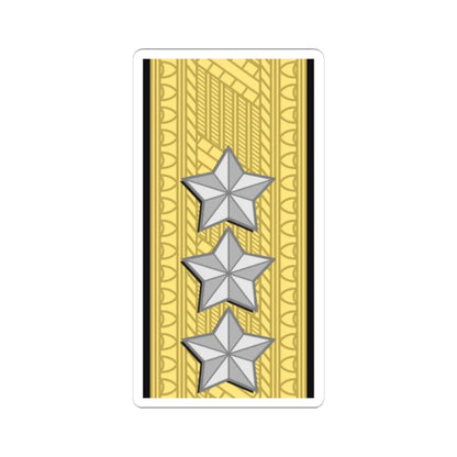 Sweden Navy OF 8 (Sweden) (Military Rank) STICKER Vinyl Kiss-Cut Decal 3 Inch White - The Sticker Space