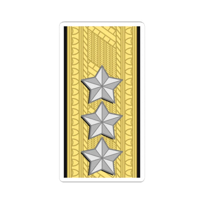 Sweden Navy OF 8 (Sweden) (Military Rank) STICKER Vinyl Kiss-Cut Decal 4 Inch White - The Sticker Space