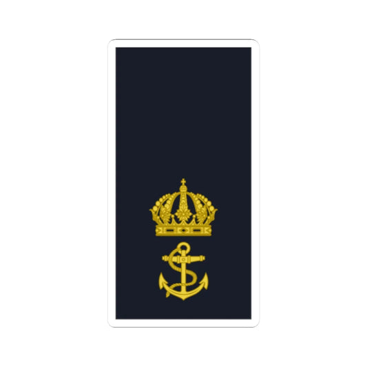 Sweden Navy OF D 2019 (Sweden) (Military Rank) STICKER Vinyl Kiss-Cut Decal 2 Inch White - The Sticker Space