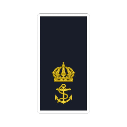 Sweden Navy OF D 2019 (Sweden) (Military Rank) STICKER Vinyl Kiss-Cut Decal 6 Inch White - The Sticker Space