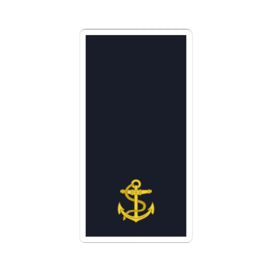 Sweden Navy OR 1a 2019 (Sweden) (Military Rank) STICKER Vinyl Kiss-Cut Decal 4 Inch White - The Sticker Space