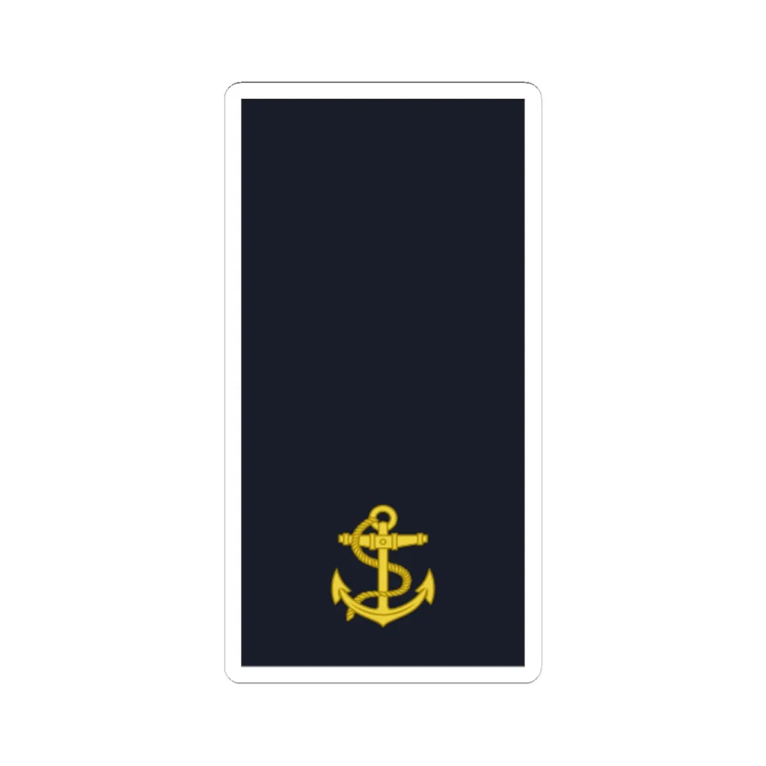 Sweden Navy OR 1a 2019 (Sweden) (Military Rank) STICKER Vinyl Kiss-Cut Decal 6 Inch White - The Sticker Space