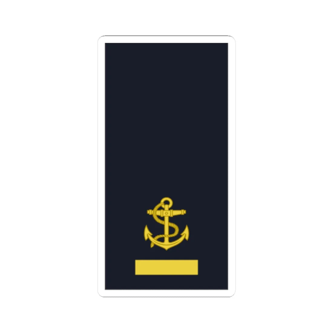 Sweden Navy OR 1b 2019 (Sweden) (Military Rank) STICKER Vinyl Kiss-Cut Decal 2 Inch White - The Sticker Space