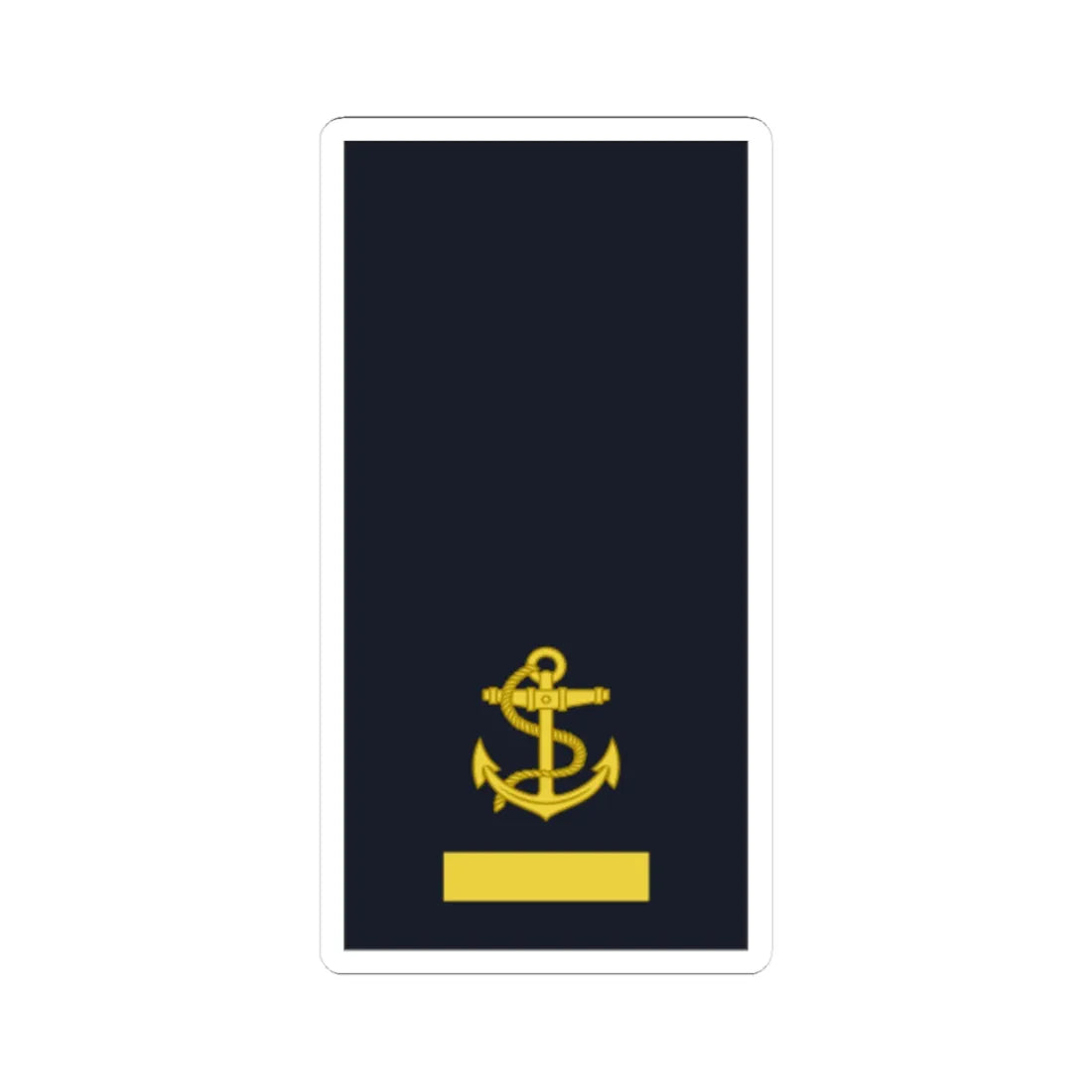 Sweden Navy OR 1b 2019 (Sweden) (Military Rank) STICKER Vinyl Kiss-Cut Decal 3 Inch White - The Sticker Space