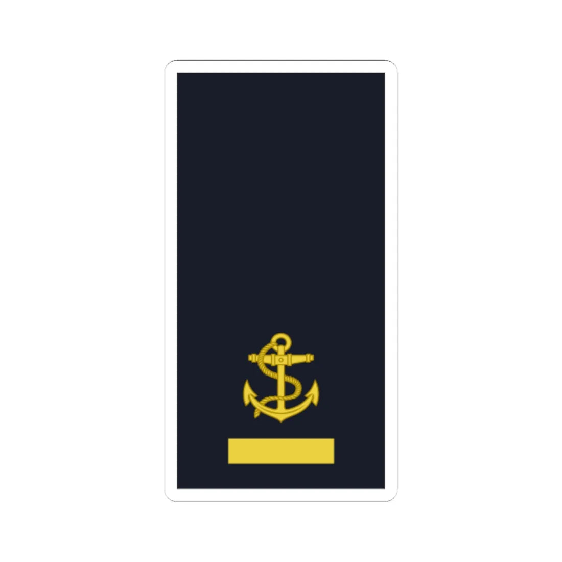 Sweden Navy OR 1b 2019 (Sweden) (Military Rank) STICKER Vinyl Kiss-Cut Decal 4 Inch White - The Sticker Space