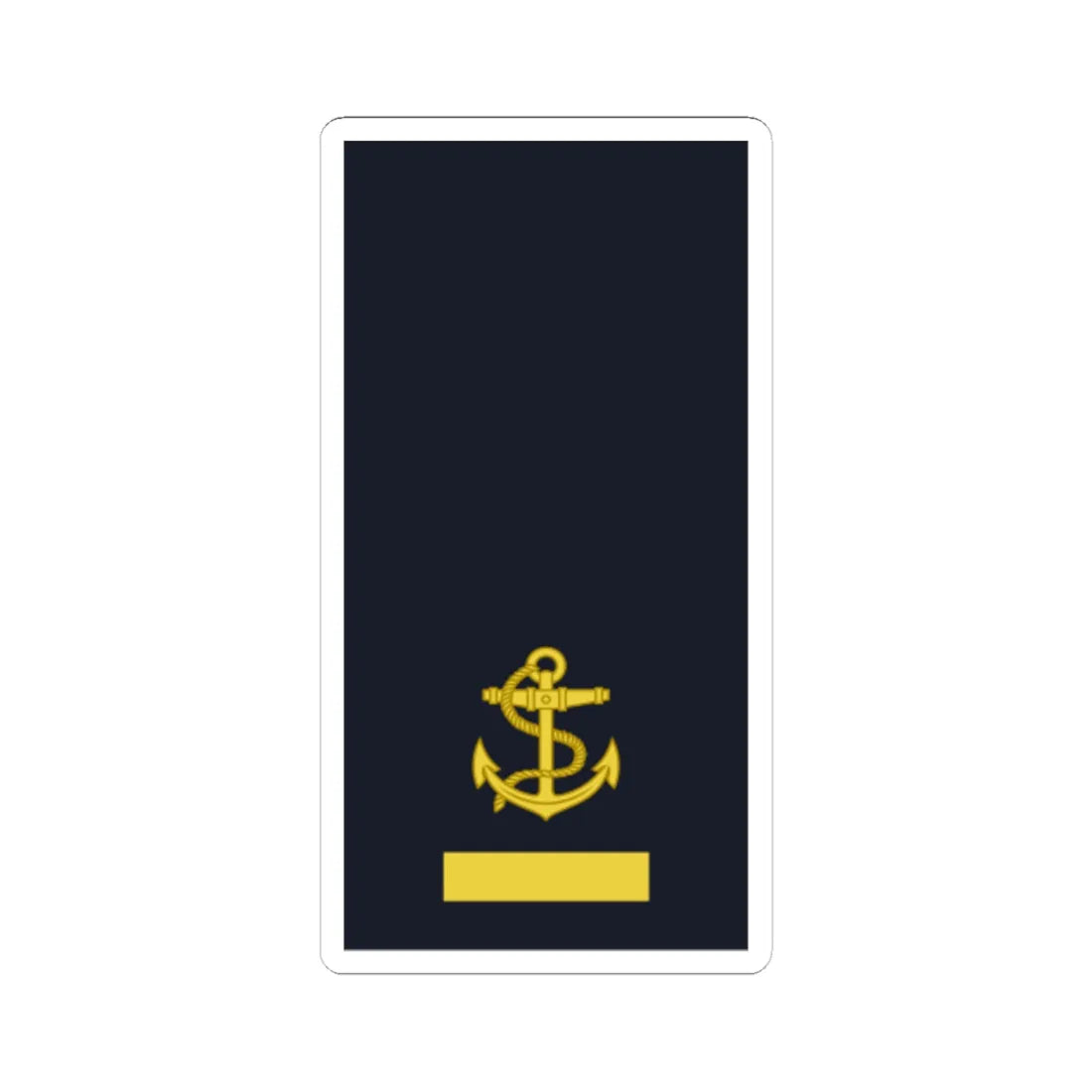 Sweden Navy OR 1b 2019 (Sweden) (Military Rank) STICKER Vinyl Kiss-Cut Decal 6 Inch White - The Sticker Space