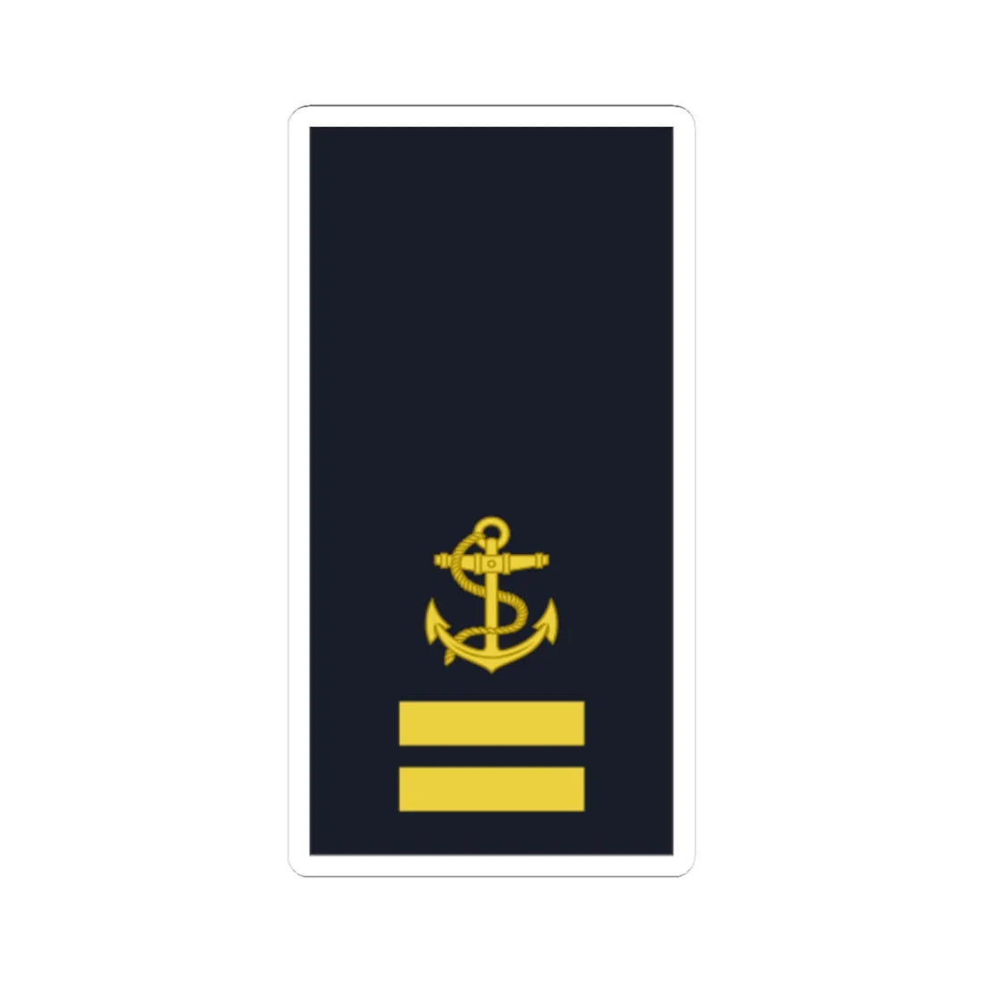 Sweden Navy OR 1c 2019 (Sweden) (Military Rank) STICKER Vinyl Kiss-Cut Decal 3 Inch White - The Sticker Space