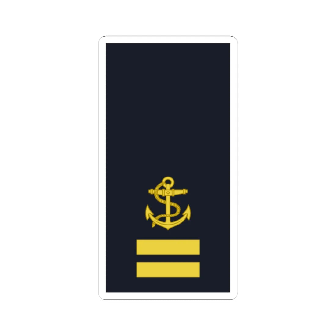 Sweden Navy OR 1c 2019 (Sweden) (Military Rank) STICKER Vinyl Kiss-Cut Decal 4 Inch White - The Sticker Space
