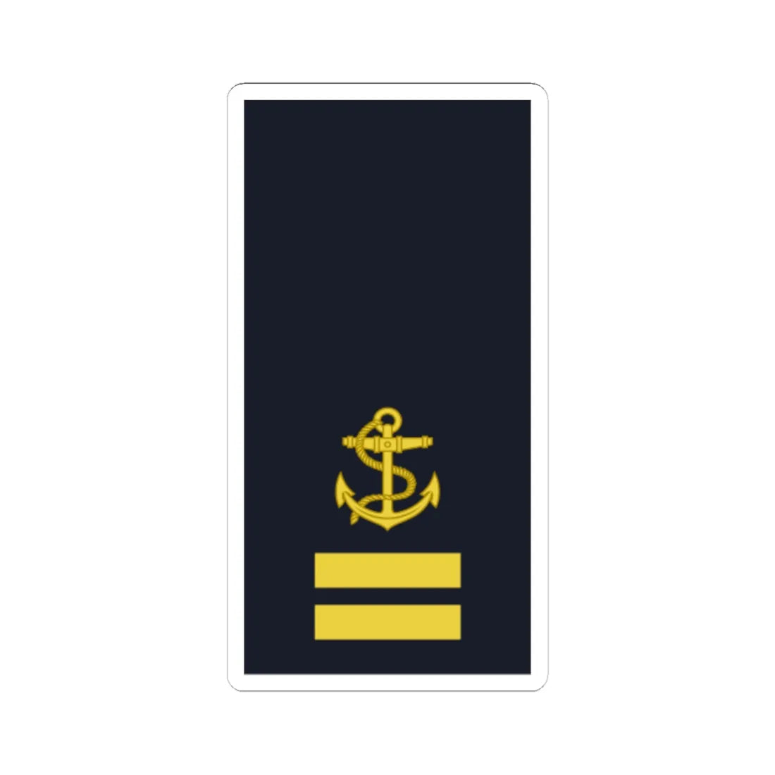 Sweden Navy OR 1c 2019 (Sweden) (Military Rank) STICKER Vinyl Kiss-Cut Decal 6 Inch White - The Sticker Space