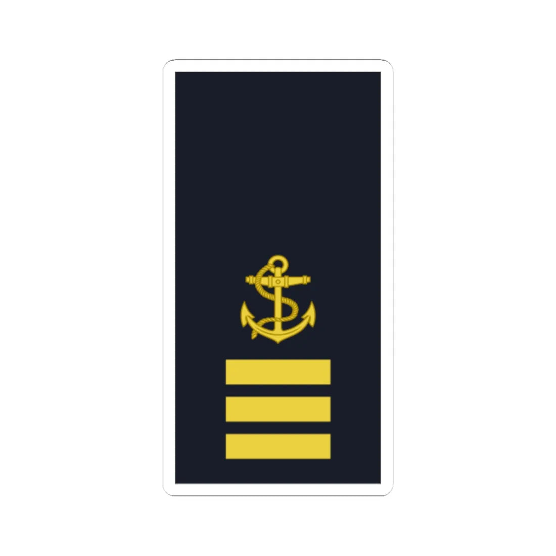 Sweden Navy OR 2a 2019 (Sweden) (Military Rank) STICKER Vinyl Kiss-Cut Decal 4 Inch White - The Sticker Space