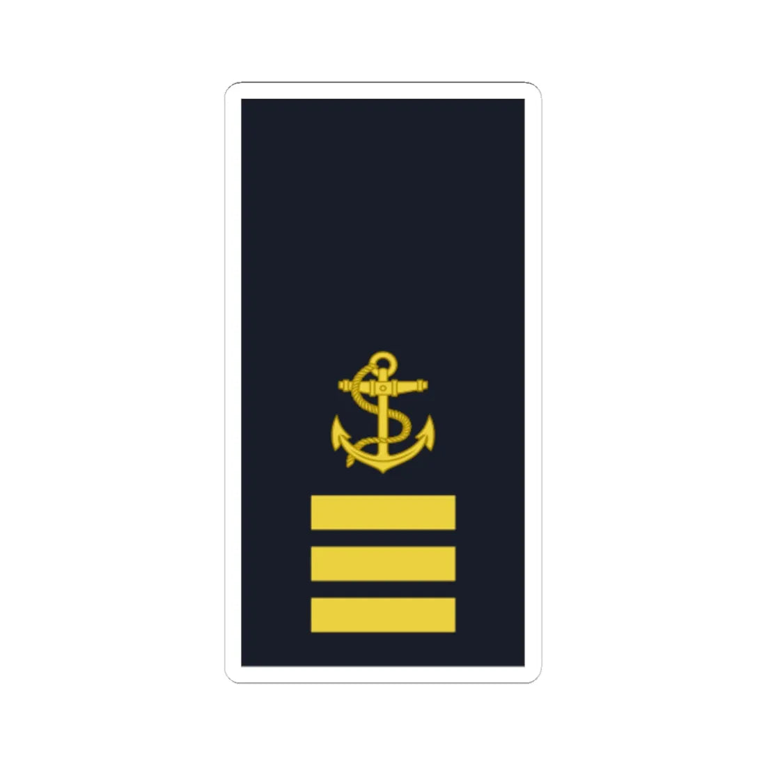 Sweden Navy OR 2a 2019 (Sweden) (Military Rank) STICKER Vinyl Kiss-Cut Decal 6 Inch White - The Sticker Space