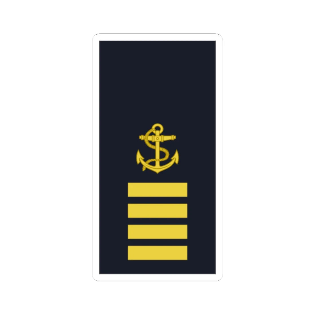 Sweden Navy OR 2b 2019 (Sweden) (Military Rank) STICKER Vinyl Kiss-Cut Decal 2 Inch White - The Sticker Space