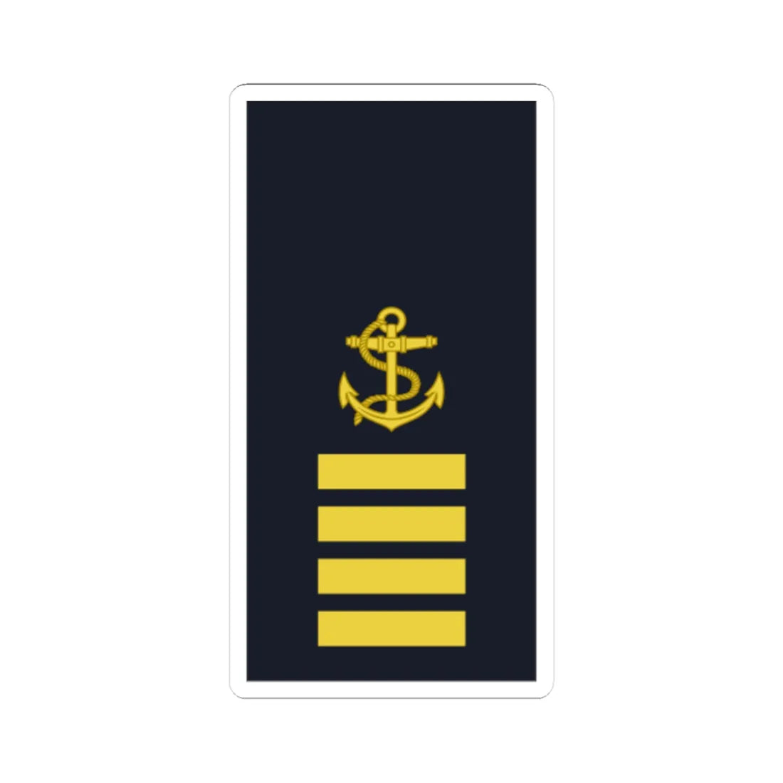 Sweden Navy OR 2b 2019 (Sweden) (Military Rank) STICKER Vinyl Kiss-Cut Decal 3 Inch White - The Sticker Space