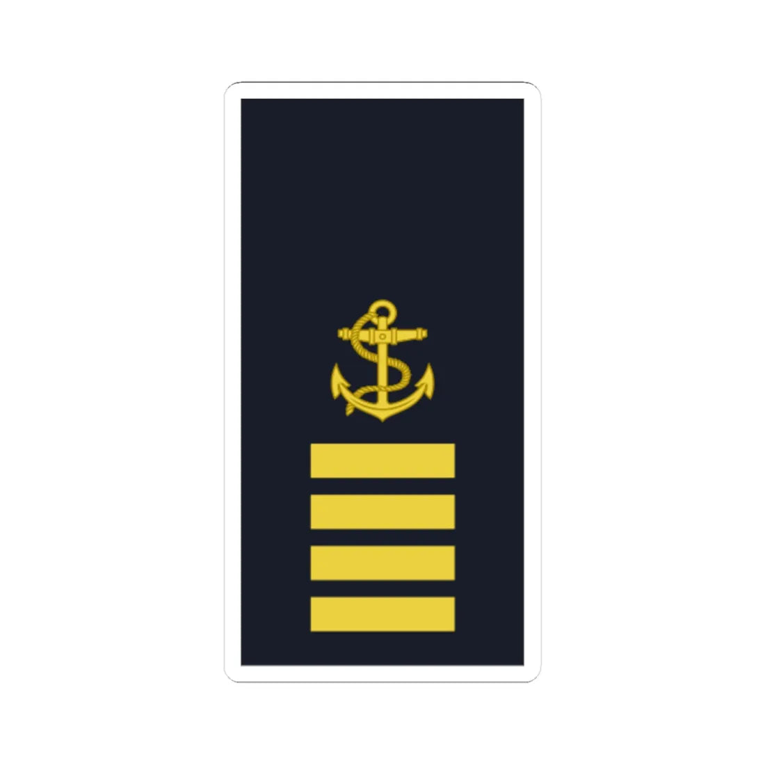 Sweden Navy OR 2b 2019 (Sweden) (Military Rank) STICKER Vinyl Kiss-Cut Decal 4 Inch White - The Sticker Space