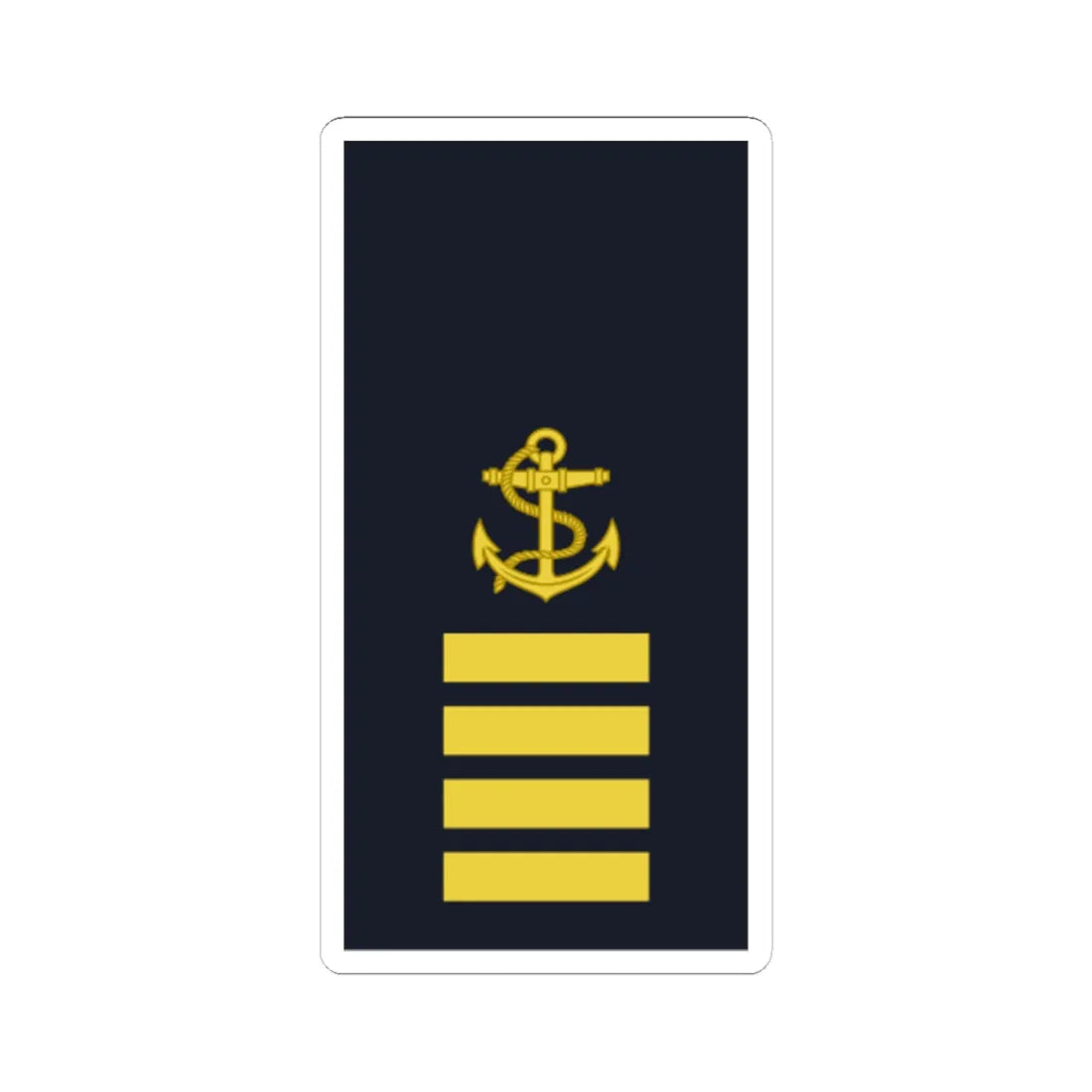 Sweden Navy OR 2b 2019 (Sweden) (Military Rank) STICKER Vinyl Kiss-Cut Decal 6 Inch White - The Sticker Space
