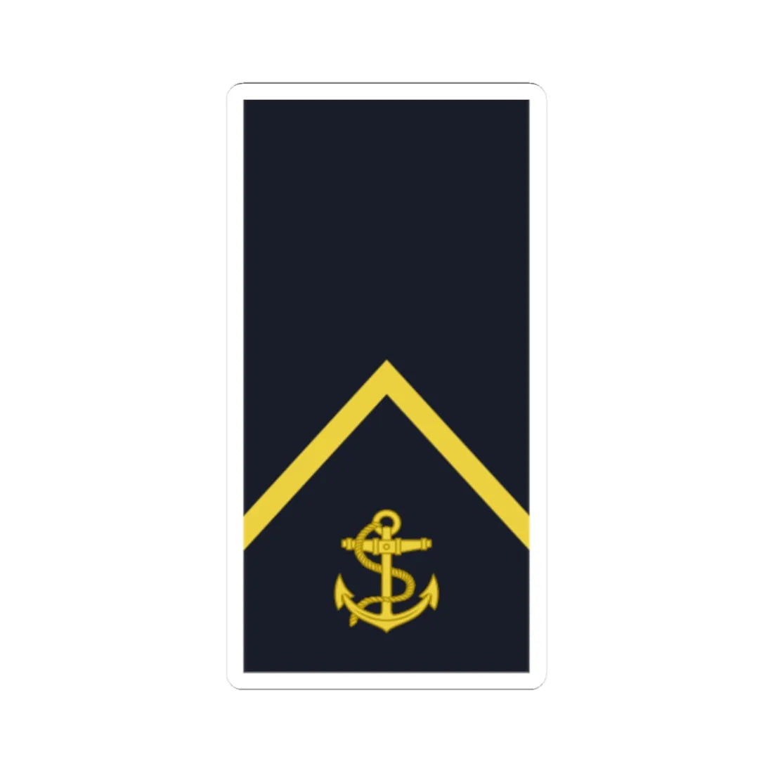 Sweden Navy OR 3 2019 (Sweden) (Military Rank) STICKER Vinyl Kiss-Cut Decal 2 Inch White - The Sticker Space