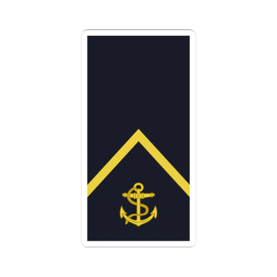 Sweden Navy OR 3 2019 (Sweden) (Military Rank) STICKER Vinyl Kiss-Cut Decal 3 Inch White - The Sticker Space