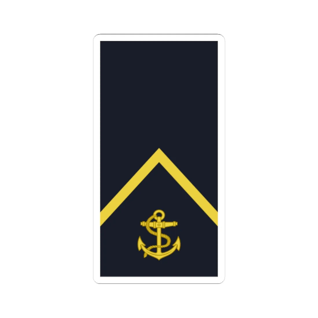 Sweden Navy OR 3 2019 (Sweden) (Military Rank) STICKER Vinyl Kiss-Cut Decal 4 Inch White - The Sticker Space