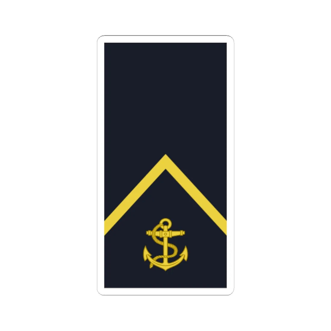 Sweden Navy OR 3 2019 (Sweden) (Military Rank) STICKER Vinyl Kiss-Cut Decal 6 Inch White - The Sticker Space