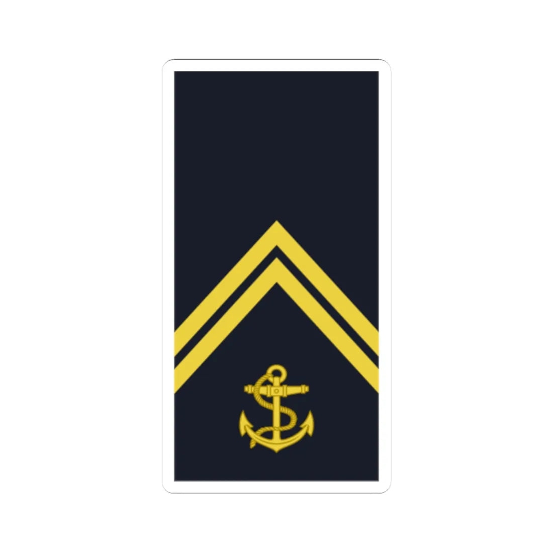 Sweden Navy OR 4 2019 (Sweden) (Military Rank) STICKER Vinyl Kiss-Cut Decal 2 Inch White - The Sticker Space