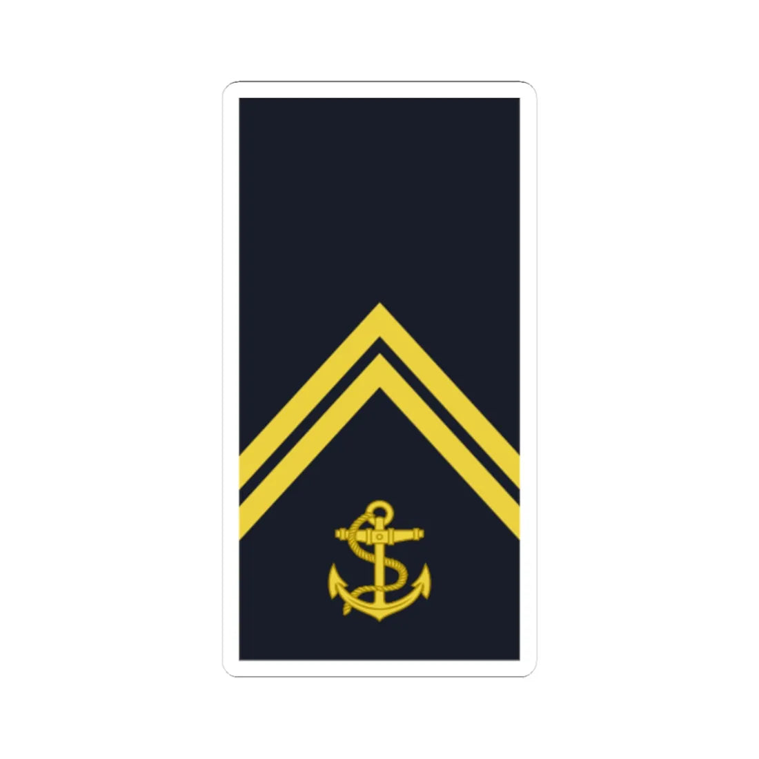 Sweden Navy OR 4 2019 (Sweden) (Military Rank) STICKER Vinyl Kiss-Cut Decal 3 Inch White - The Sticker Space