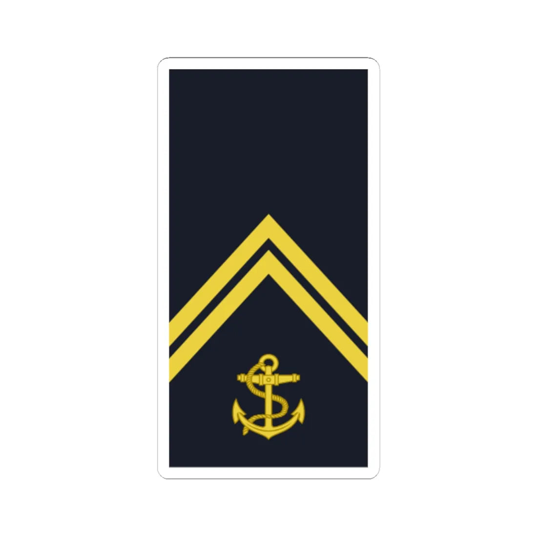 Sweden Navy OR 4 2019 (Sweden) (Military Rank) STICKER Vinyl Kiss-Cut Decal 6 Inch White - The Sticker Space