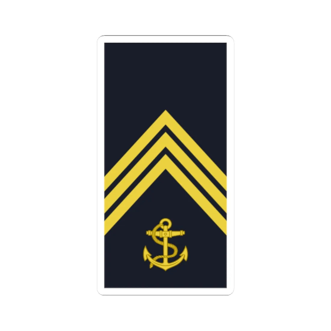 Sweden Navy OR 5a 2019 (Sweden) (Military Rank) STICKER Vinyl Kiss-Cut Decal 2 Inch White - The Sticker Space