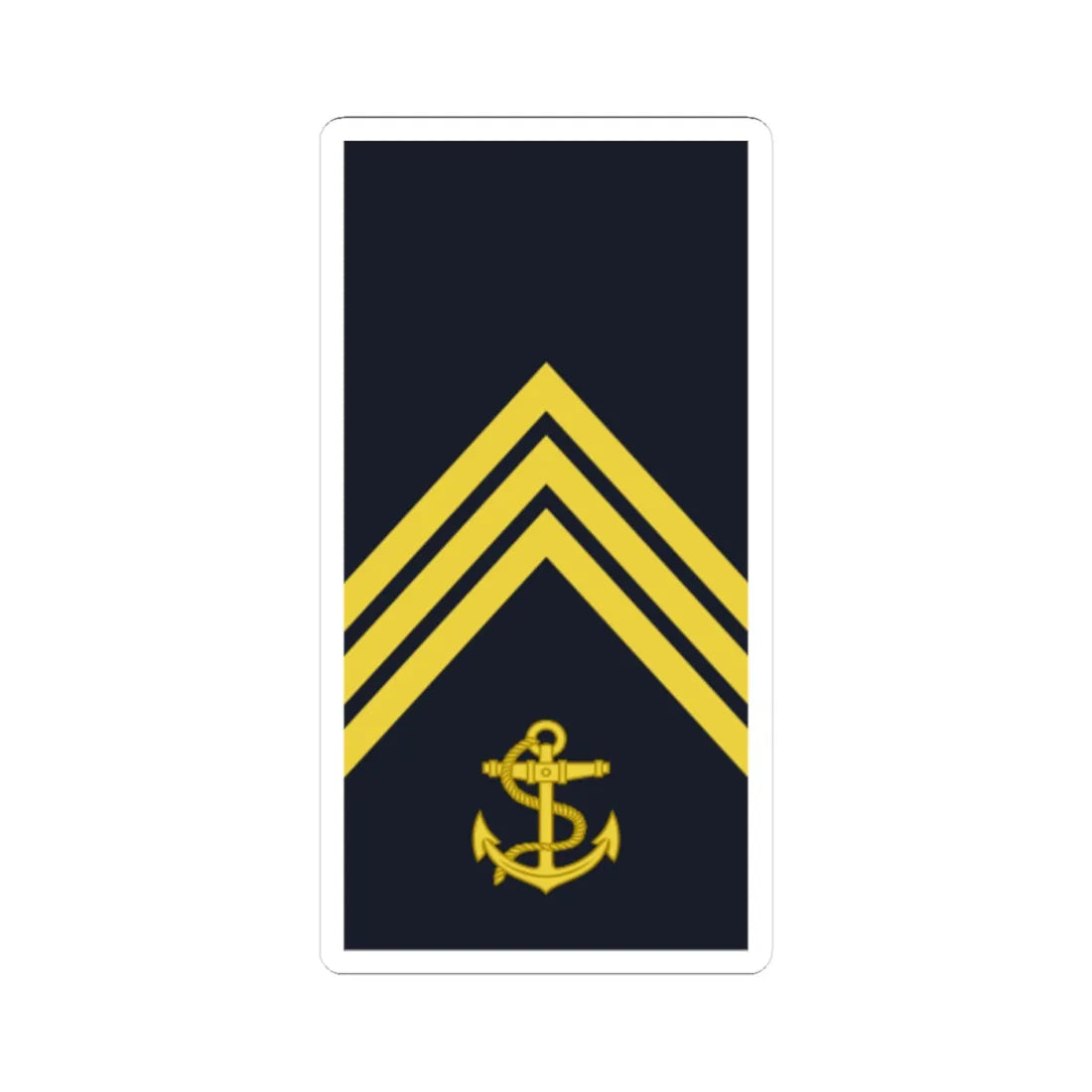 Sweden Navy OR 5a 2019 (Sweden) (Military Rank) STICKER Vinyl Kiss-Cut Decal 4 Inch White - The Sticker Space