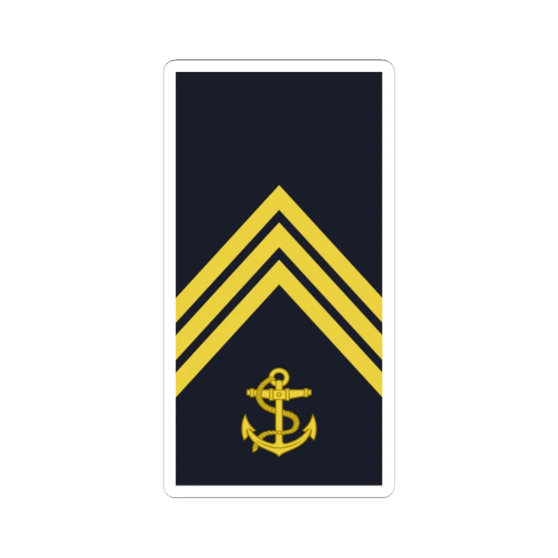 Sweden Navy OR 5a 2019 (Sweden) (Military Rank) STICKER Vinyl Kiss-Cut Decal 6 Inch White - The Sticker Space