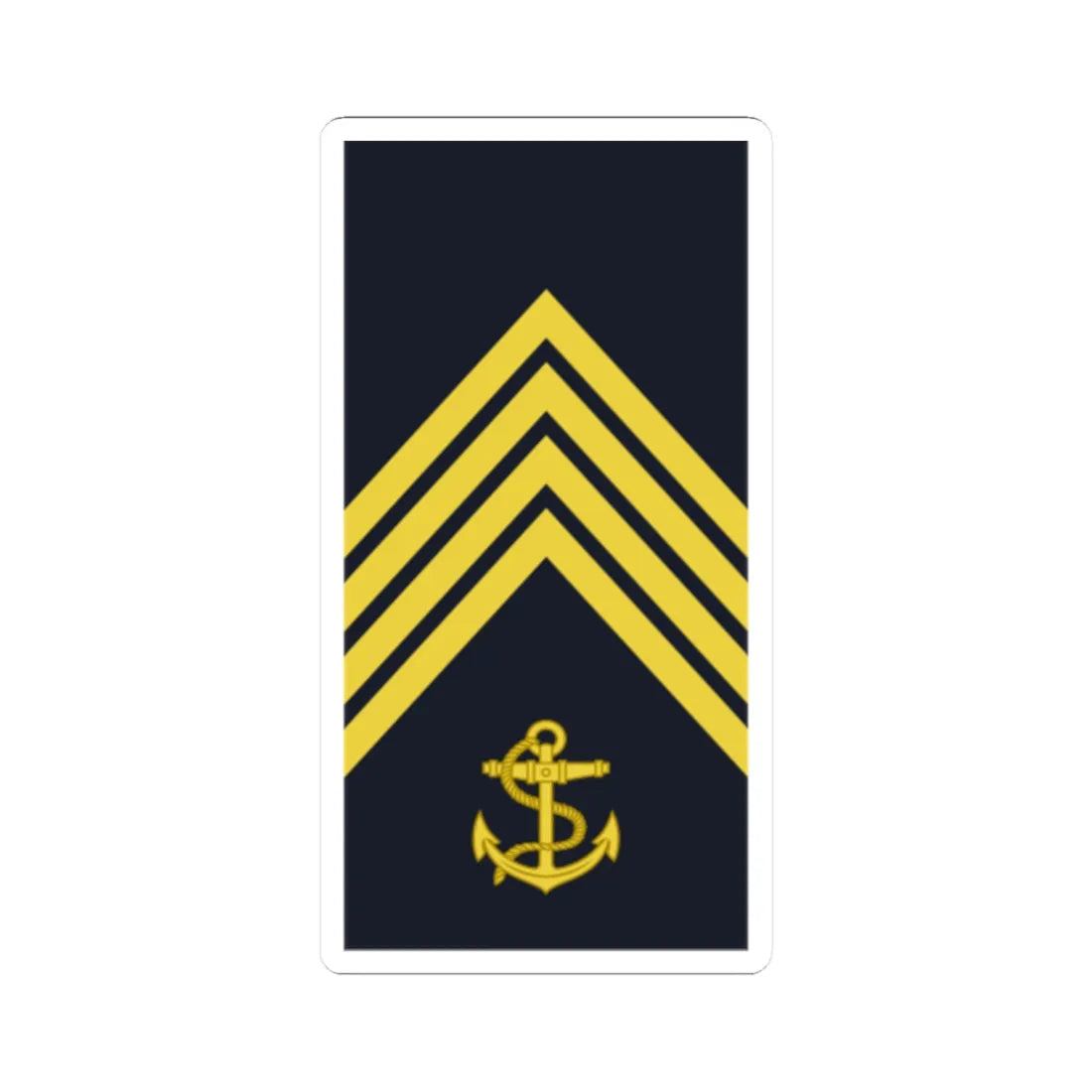 Sweden Navy OR 5b 2019 (Sweden) (Military Rank) STICKER Vinyl Kiss-Cut Decal 2 Inch White - The Sticker Space