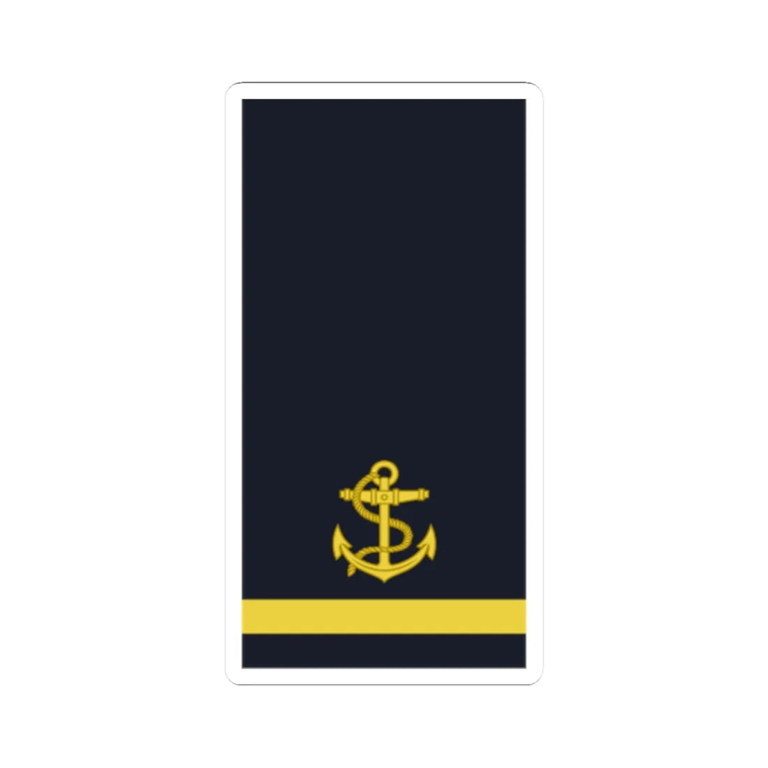 Sweden Navy OR 6a 2019 (Sweden) (Military Rank) STICKER Vinyl Kiss-Cut Decal 2 Inch White - The Sticker Space