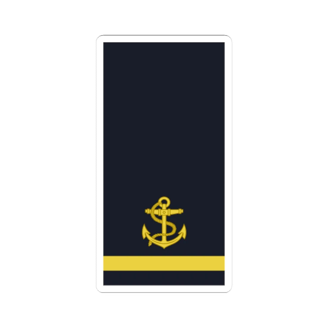 Sweden Navy OR 6a 2019 (Sweden) (Military Rank) STICKER Vinyl Kiss-Cut Decal 3 Inch White - The Sticker Space