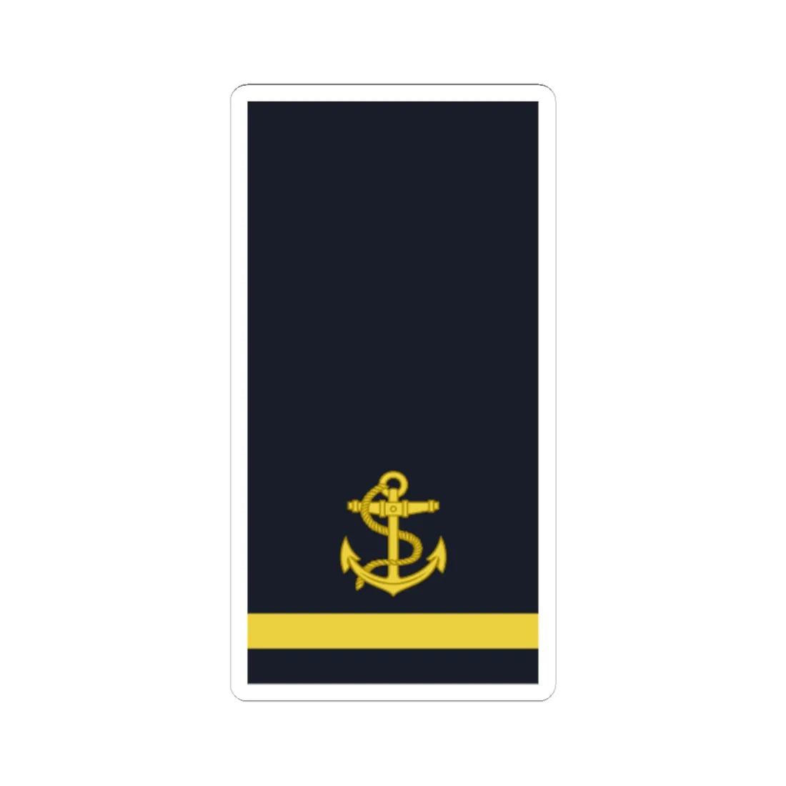 Sweden Navy OR 6a 2019 (Sweden) (Military Rank) STICKER Vinyl Kiss-Cut Decal 6 Inch White - The Sticker Space