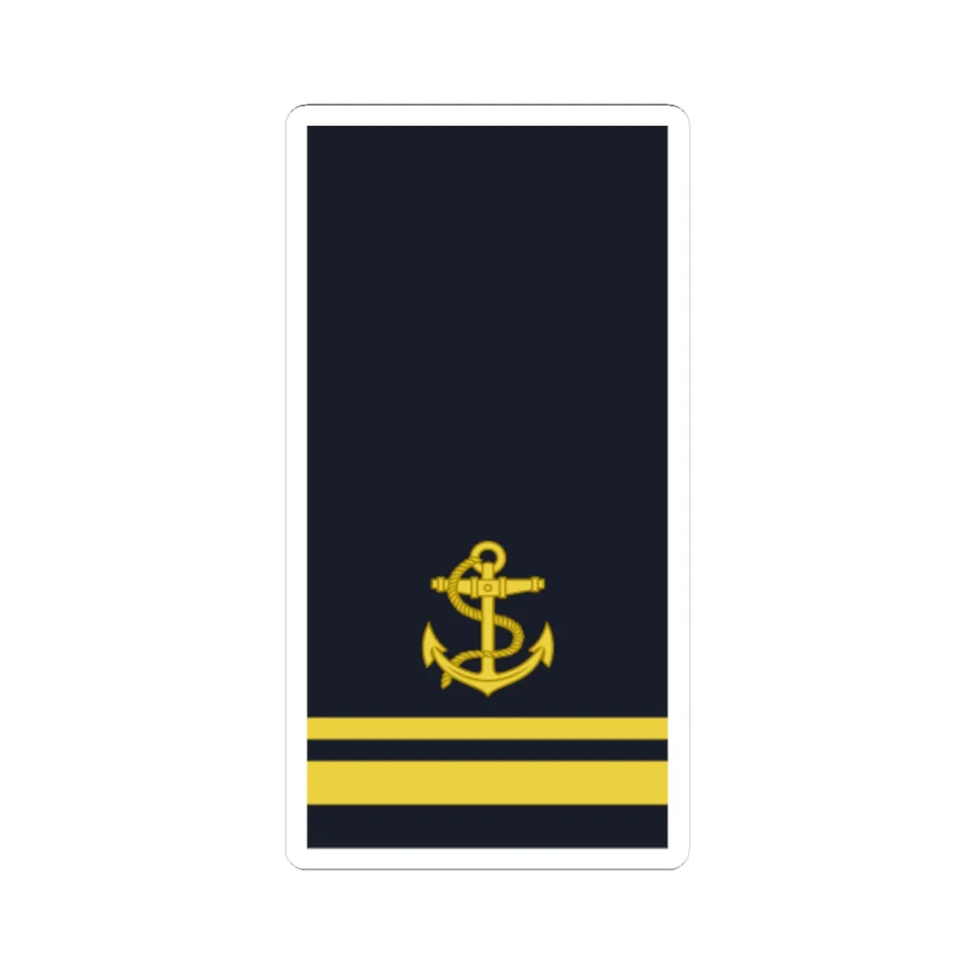 Sweden Navy OR 6b 2019 (Sweden) (Military Rank) STICKER Vinyl Kiss-Cut Decal 4 Inch White - The Sticker Space