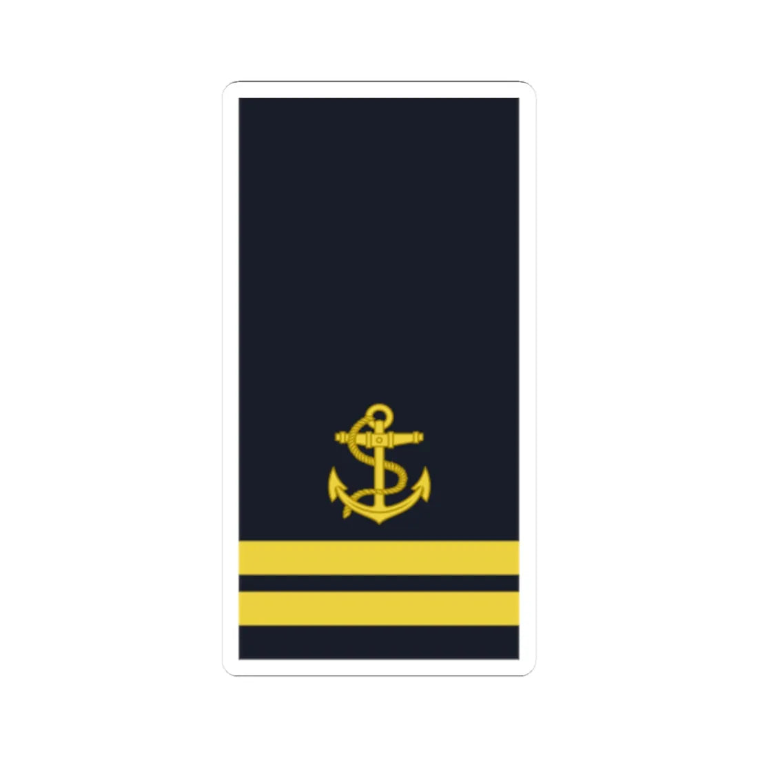 Sweden Navy OR 7 2019 (Sweden) (Military Rank) STICKER Vinyl Kiss-Cut Decal 2 Inch White - The Sticker Space
