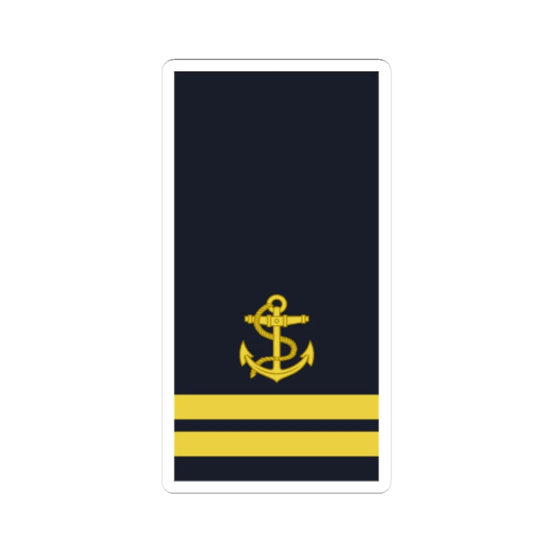 Sweden Navy OR 7 2019 (Sweden) (Military Rank) STICKER Vinyl Kiss-Cut Decal 3 Inch White - The Sticker Space