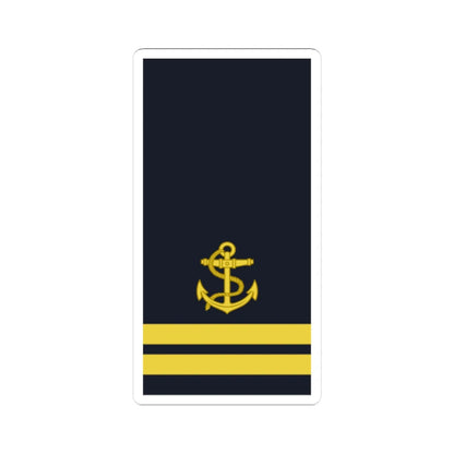 Sweden Navy OR 7 2019 (Sweden) (Military Rank) STICKER Vinyl Kiss-Cut Decal 4 Inch White - The Sticker Space