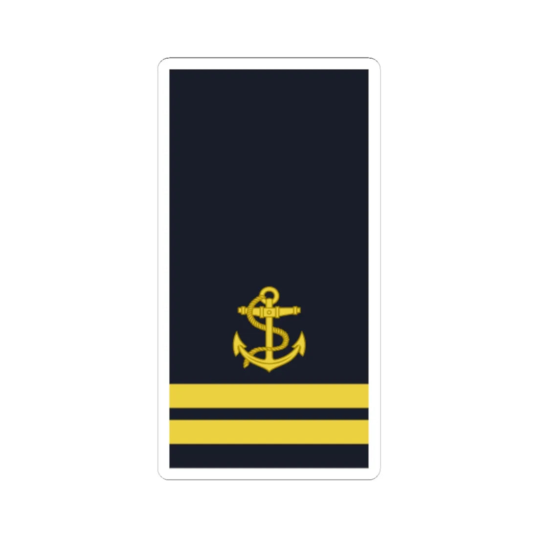 Sweden Navy OR 7 2019 (Sweden) (Military Rank) STICKER Vinyl Kiss-Cut Decal 6 Inch White - The Sticker Space