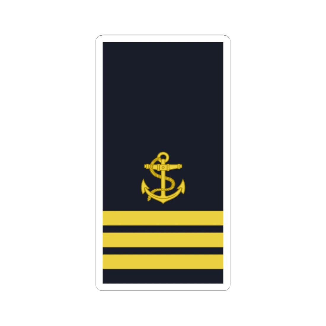 Sweden Navy OR 8 2019 (Sweden) (Military Rank) STICKER Vinyl Kiss-Cut Decal 6 Inch White - The Sticker Space