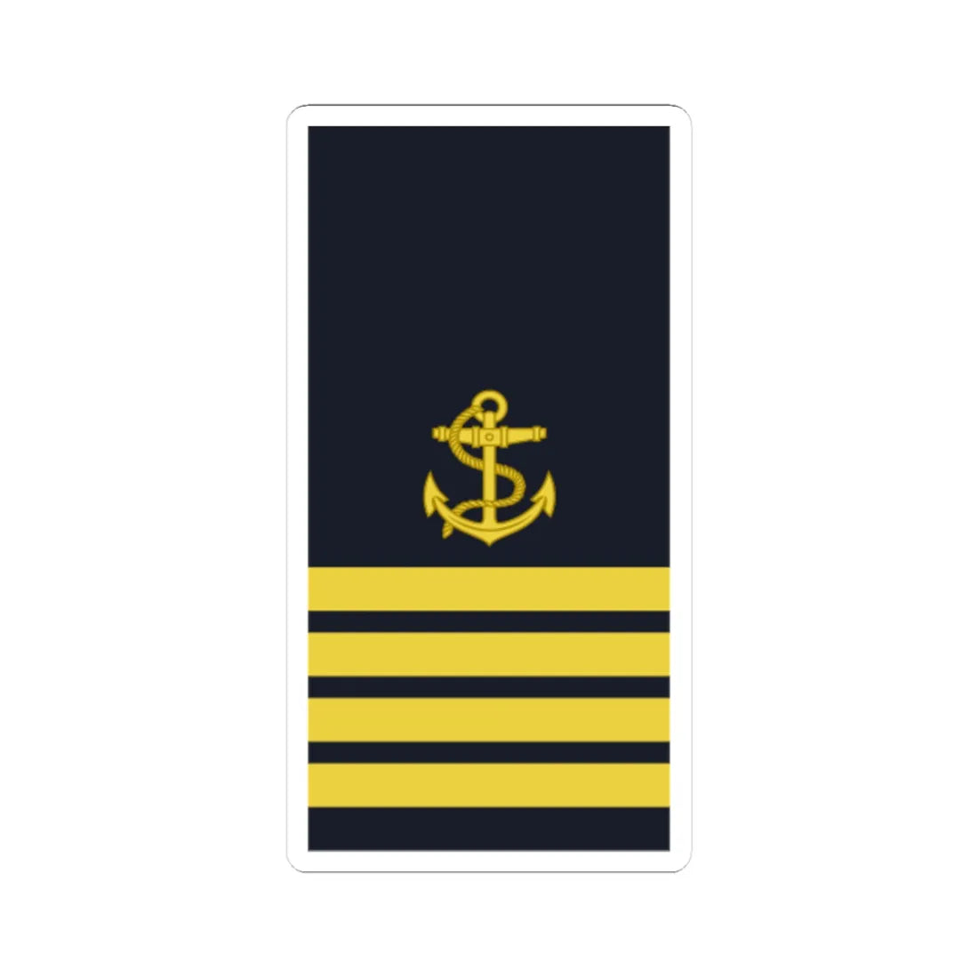 Sweden Navy OR 9 2019 (Sweden) (Military Rank) STICKER Vinyl Kiss-Cut Decal 3 Inch White - The Sticker Space