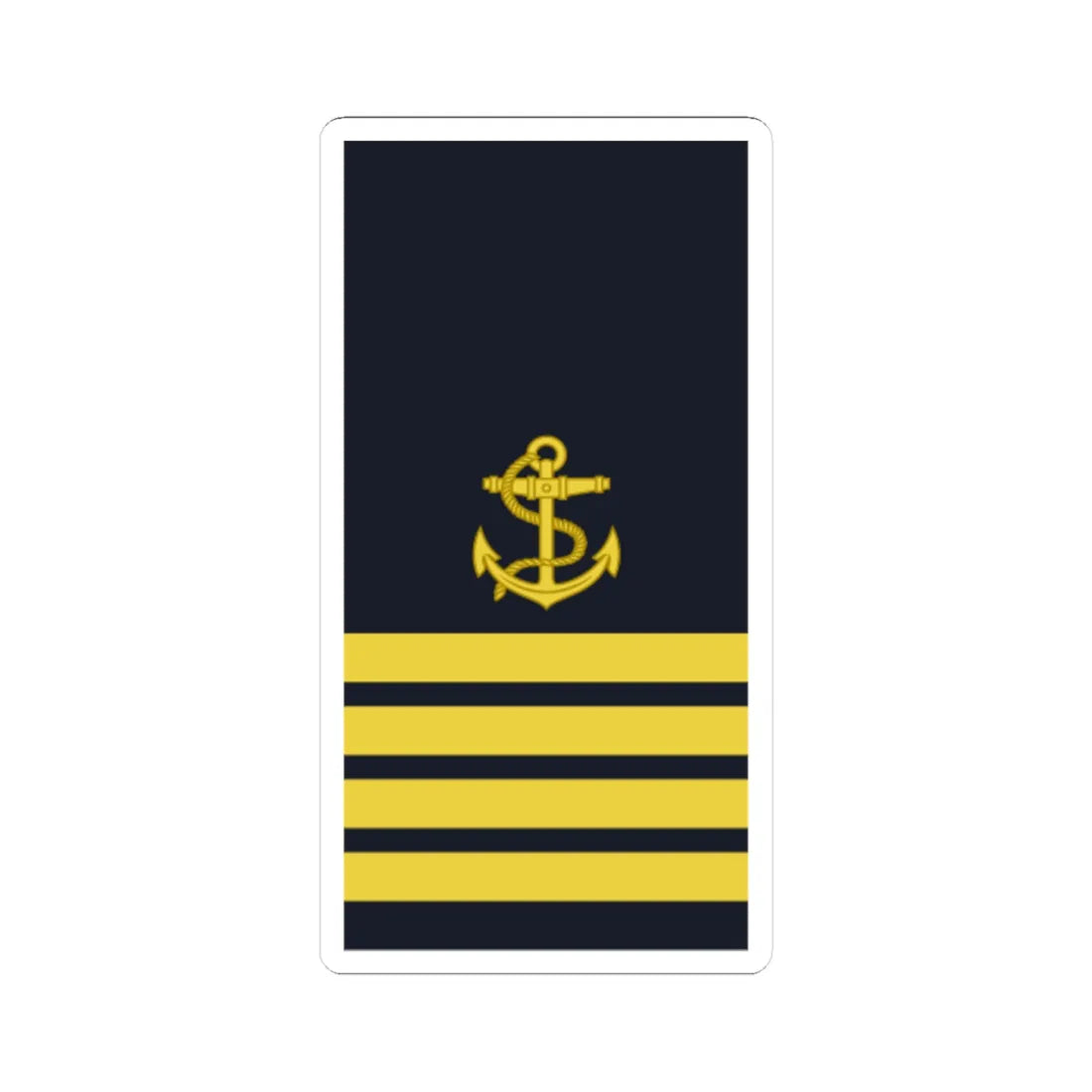 Sweden Navy OR 9 2019 (Sweden) (Military Rank) STICKER Vinyl Kiss-Cut Decal 4 Inch White - The Sticker Space