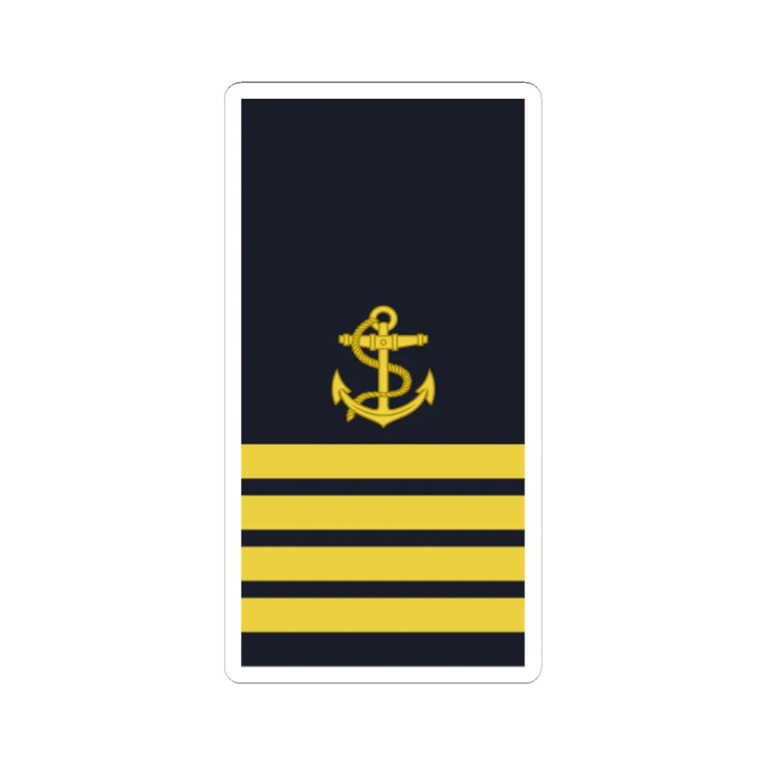 Sweden Navy OR 9 2019 (Sweden) (Military Rank) STICKER Vinyl Kiss-Cut Decal 6 Inch White - The Sticker Space