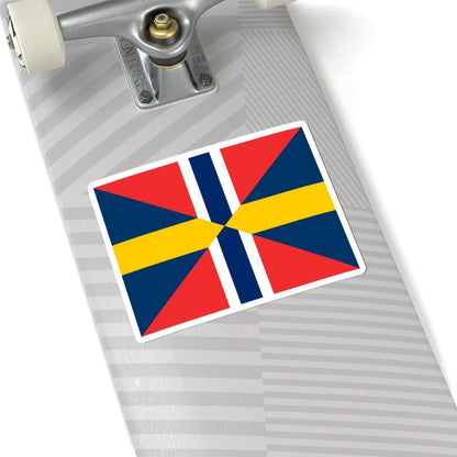 Sweden-Norway Union Flag (Estonia) STICKER Vinyl Kiss-Cut Decal - The Sticker Space